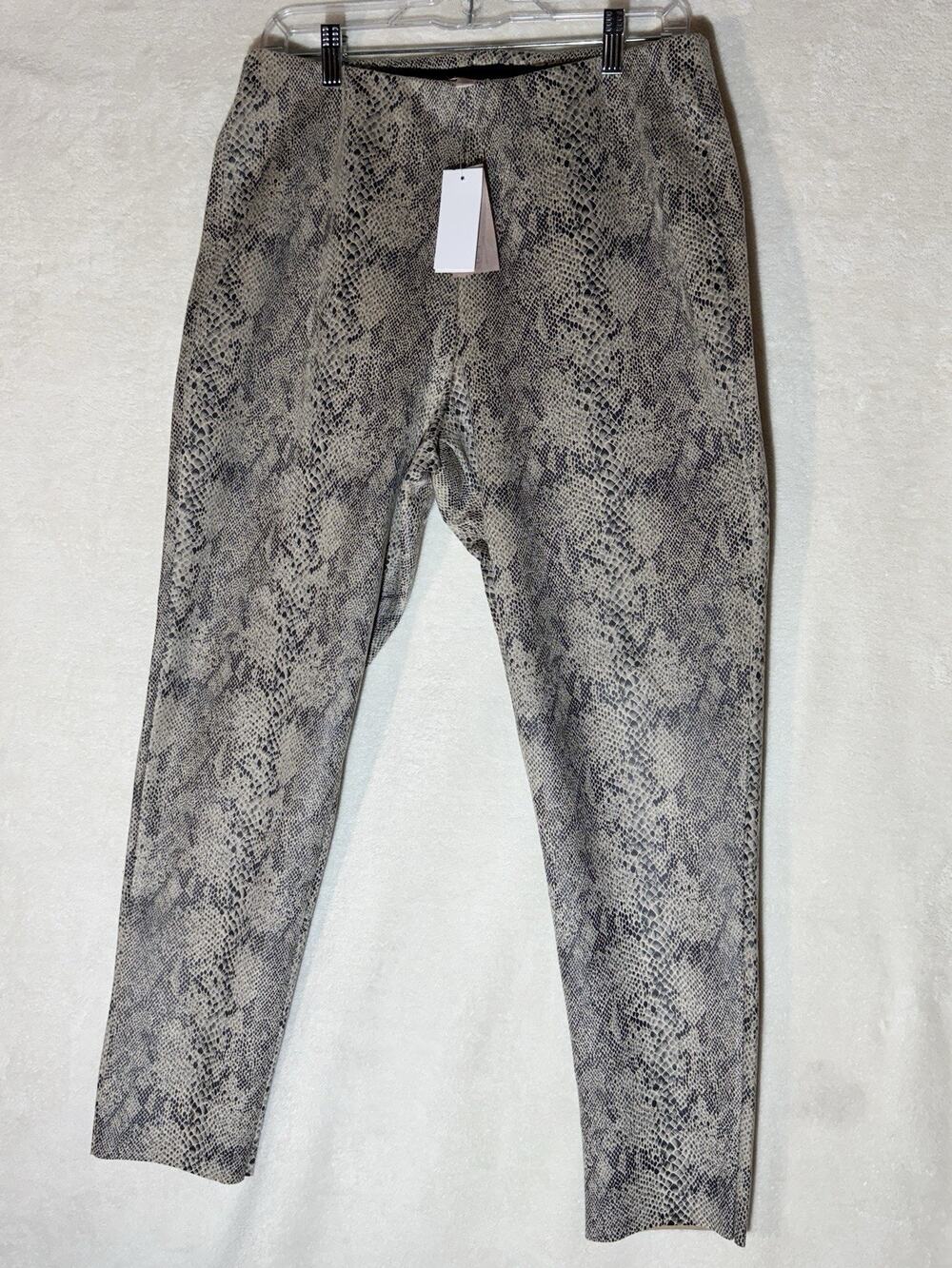 Philosophy Snakeskin Strech Pant Faux Leather Sz L NWT